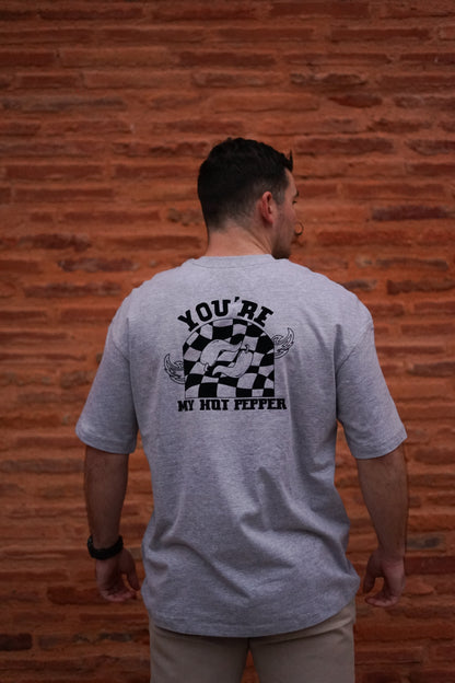 T-shirt gris - You're my hot pepper